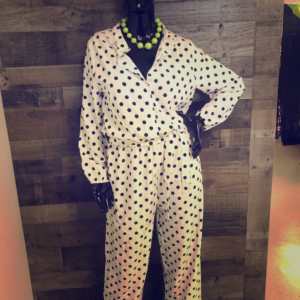 Polka dot romper